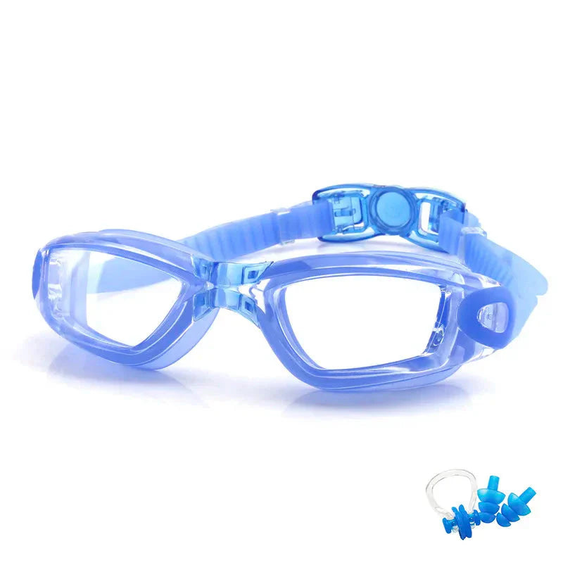 Swimming Goggles for Men & Women β Anti-Fog UV Protection, Waterproof, Adjustable Silicone Swim Goggles for Adults & Kids